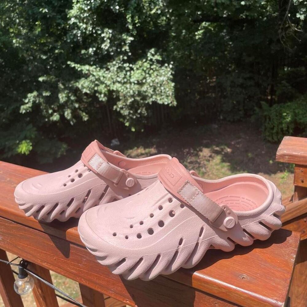Crocs Junior 5 Echo clogs Pink Clay Mauve Pink Platform Clogs